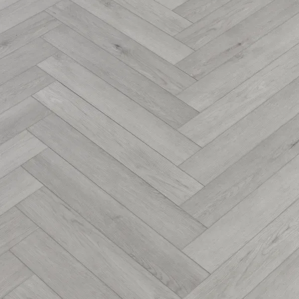 Editions Herringbone Chatsworth Grey Luxury Vinyl Click Flooring