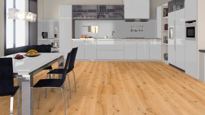 M100-Kingswood Natural Oak 190mm x 18mm x Random Length Rustic Grade Brush & UV Oiled Engineered Wood Flooring