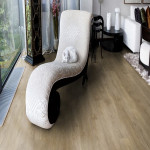 Pro-Tek™ Editions Classic Primrose Satin Luxury Click Vinyl Flooring Installed in a Sophisticated Livingroom