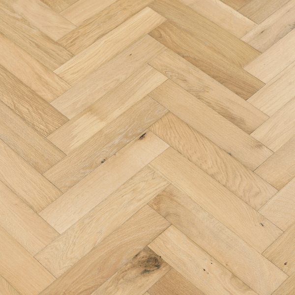 Herringbone Satin 5% Flooring (Rustic Grade Brush & UV Oiled Engineered Wood Flooring)
