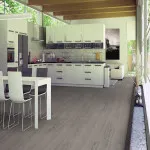 Pro-Tek™ Editions Classic Windsor Grey Luxury Click Vinyl Flooring Installed in a Sophisticated Kitchen