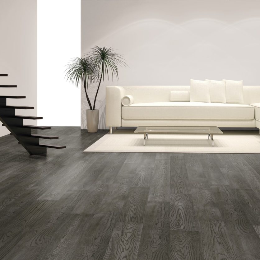 Builders Choice ES300 Slate Flooring (25% Split Boards) Installed in Living Room