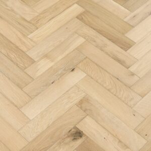 HE402 - Herringbone Invisible – 90mm x 14mm x 400mm Rustic Grade Brush & UV Oiled Engineered Wood Flooring