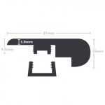 Click Vinyl Stair Nosing Diagram