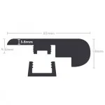 Click Vinyl Stair Nosing Diagram