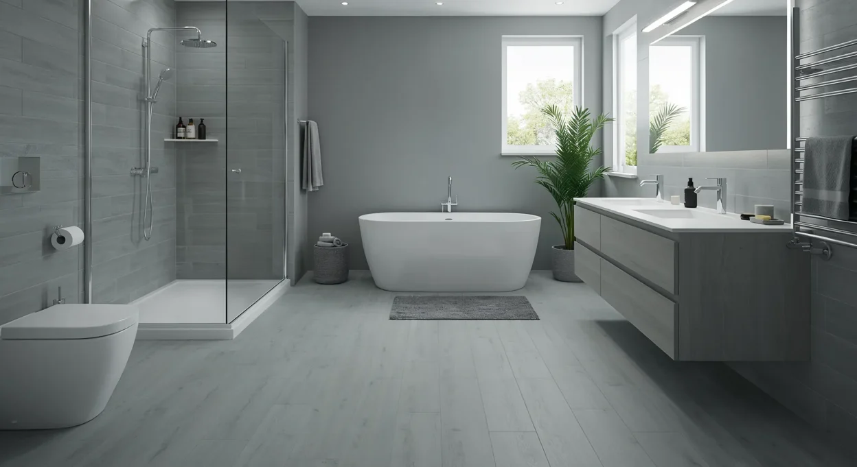 Bathroom waterproof flooring