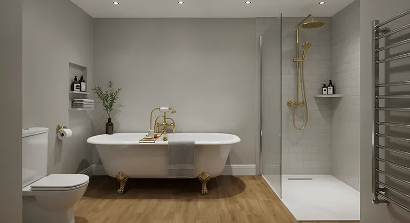 Bathroom waterproof flooring