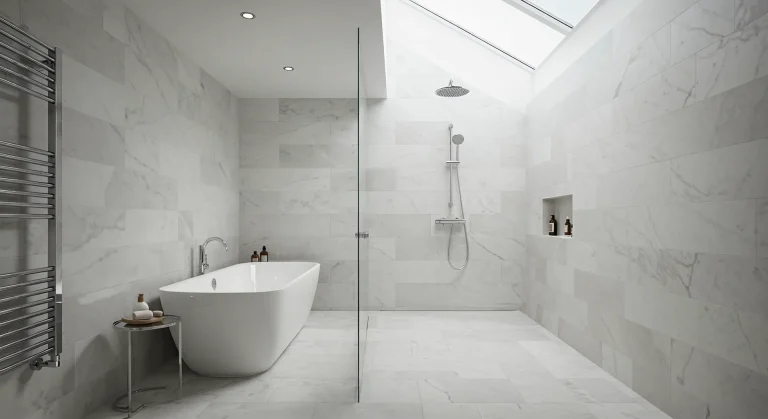 Wet room flooring